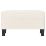 vidaXL Banc Crème 70x35x41 cm Similicuir