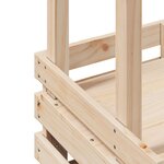 vidaXL Table de bar d'extérieur et toit 112 5x57x195 5 cm bois massif