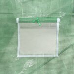 vidaXL Serre avec cadre en acier vert 100 m² 20x5x2 3 m