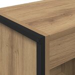 vidaXL Bibliothèque Chêne artisan 80 x 30 x 155 cm Bois d'ingénierie