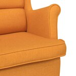 vidaXL Fauteuil jaune foncé 74x84x100 cm tissu