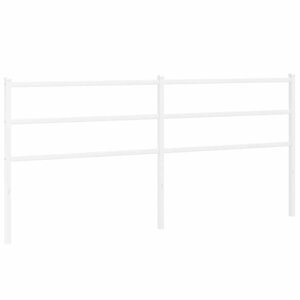 vidaXL Tête de lit de remplacement métal blanc 193 cm