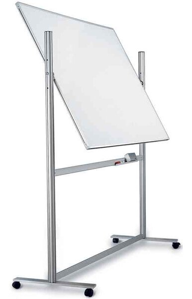 Tableau blanc ferroscript (L)2.200 x (H)1.200mm Bilatéral MAGNÉTOPLAN