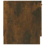 vidaXL Meuble TV Chêne fumé 140x35x40 cm Bois d'ingénierie