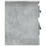 vidaXL Meuble TV gris béton 100x35 5x45 cm bois d'ingénierie