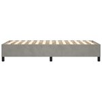vidaXL Cadre de lit Gris clair 80x200 cm Velours