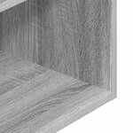 vidaXL Table de chevet avec tiroir sonoma gris 35x34x66 5 cm