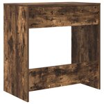 vidaXL Bureau Chêne fumé 77 5 x 43 x 79 cm Bois d'ingénierie