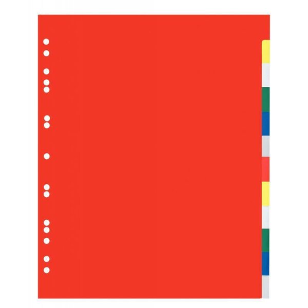 Jeu intercalaires polypropylène a4+ 12 touches