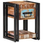 vidaXL Cabinet de chevet avec tiroir 2 Pièces Multicolore 30 x 30 x 40 cm