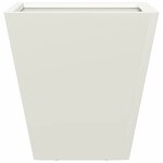 vidaXL Jardinière blanc 30x30x30 cm acier