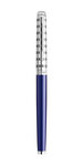 WATERMAN Hemisphere Deluxe - Stylo plume bleu avec capuchon ciselé, attributs palladium, plume moyenne - en écrin