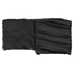 vidaXL Housse de salon de jardin en forme de L 12 œillets 185x185x90cm