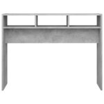 vidaXL Table console Gris béton 105x30x80 cm Aggloméré