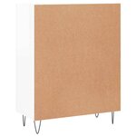 vidaXL Buffet Blanc brillant 69 5x34x90 cm Bois d'ingénierie