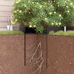 vidaXL Barrière anti-racines Noir 0.7 x 15 m HDPE