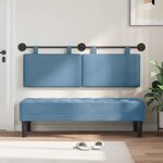 vidaXL Tête de lit suspendue Tissu en velours côtelé