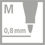 Blister x 1 stylo-feutre STABILO pointMax - noir STABILO