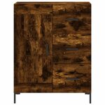 vidaXL Buffet chêne fumé 69 5x34x90 cm bois d'ingénierie