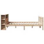 vidaXL Lit bibliothèque sans matelas 150x200 cm bois massif de pin