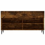 vidaXL Banc à chaussures chêne fumé 102x35x55 cm bois d'ingénierie