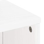 vidaXL Armoire latérale ODDA blanc 40x24x79 cm bois massif pin
