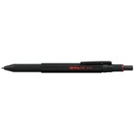 Stylo multifonction rOtring 600 Métal Noir - 3 en 1 Porte-mines et Stylo Bille Bleu Rouge ROTRING