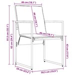 vidaXL Ensemble de salle à manger pour jardin 15 Pièces Noir Acier