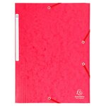 Chemise À Élastiques Maxi Capacity Carte Lustrée 425gm2 - A4 - Rouge - X 25 - Exacompta