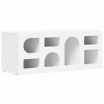 vidaXL Meuble TV Blanc 100 x 35 x 40 cm Bois d'ingénierie