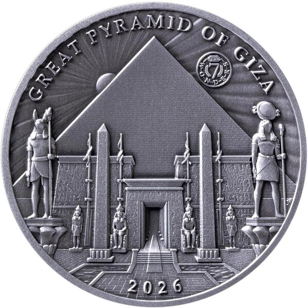 Pièce de monnaie en Argent 10 Dollars g 100 Millésime 2026 GREAT PYRAMIDS OF GIZA