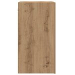 vidaXL Meuble TV chêne artisanal 30 5x30x60 cm bois d'ingénierie