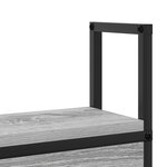 vidaXL Tête de lit de rangement Sonoma gris 80 cm Bois d'ingénierie