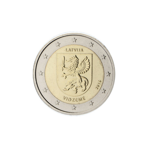 Lettonie 2016 - 2 euro commémorative vidzeme