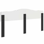 vidaXL Tête de lit Chêne noir 200 cm Bois d'ingénierie