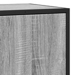 vidaXL Buffet sonoma gris 68x35x76 cm bois d'ingénierie et métal