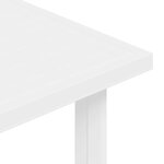 vidaXL Table de jardin Blanc 80x75x72 cm Plastique