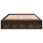vidaXL Cadre de lit sans matelas chêne marron 150x200 cm
