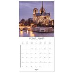 Grand calendrier mural 29x29cm Paris by night 2020 DRAEGER