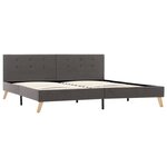 Vidaxl cadre de lit taupe tissu 180 x 200 cm