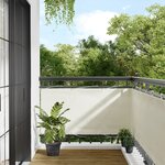vidaXL Écran de balcon crème 75x1000 cm 100  polyester oxford