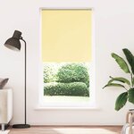 vidaXL Store enrouleur occultant jaune largeur du tissu 95 7 cm