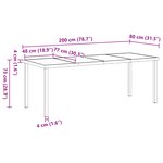 vidaXL Ensemble de jardin 7 pièces en rattan PE noir