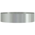 vidaXL Pots de jardin 5 Pièces Argent 80 x 80 x 20 cm Acier galvanisé