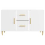 vidaXL Buffet blanc 100x36x60 cm bois d'ingénierie