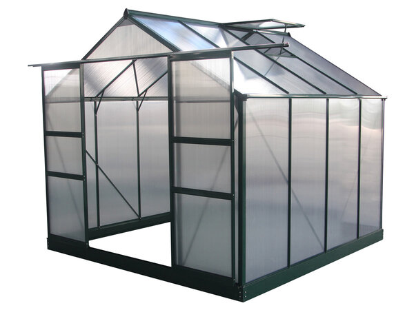 Serre jardin polycarbonate "Dahlia" Vert Sapin 6 15 m²