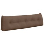 vidaXL Coussin de Dos Marron 160 x 24 x 50 cm tissu