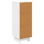vidaXL Armoire à tiroirs Blanc brillant 33 x 34 5 x 90 cm