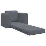vidaXL Canapé-Lit Gris foncé 98 x 71 x 83 cm Velours