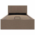 vidaXL Cadre de lit à rangement hydraulique sans matelas 100x200 cm